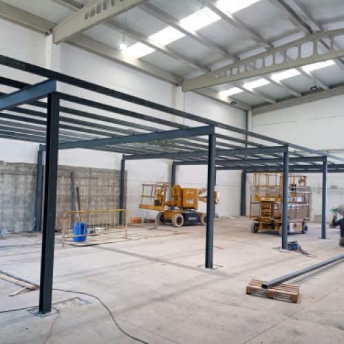 Preparación de estructuras en taller