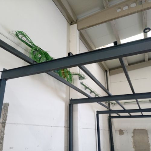 Preparación de estructuras en taller