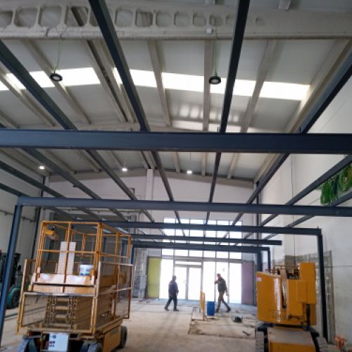 Preparación de estructuras en taller
