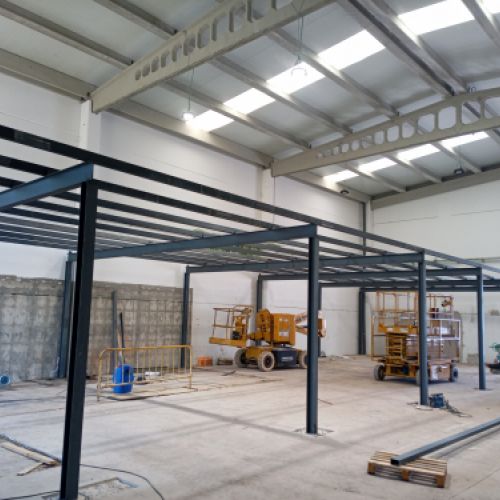 Preparación de estructuras en taller