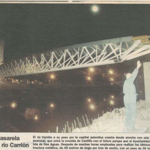 Pasarela puente parque Isla Dos Aguas