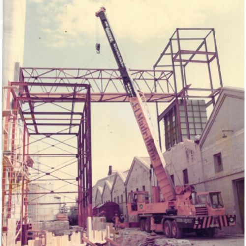 Pasarela de silo a almacén de azúcar