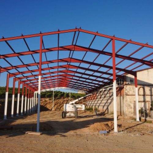 Estructura bodega Santa Rufina