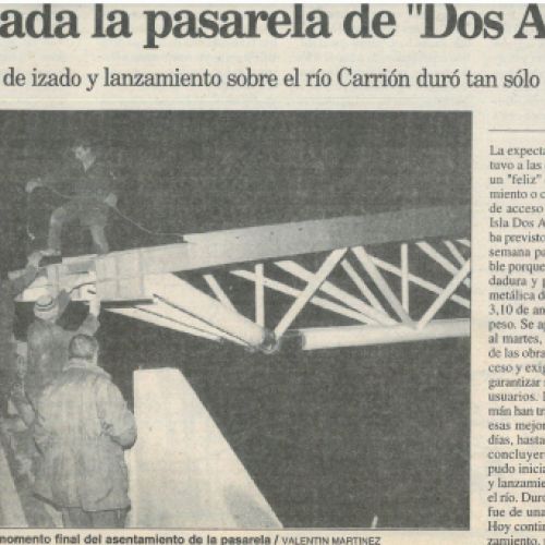 Pasarela puente parque Isla Dos Aguas