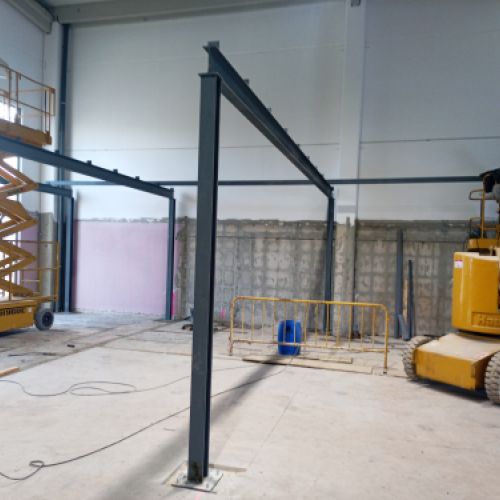 Preparación de estructuras en taller