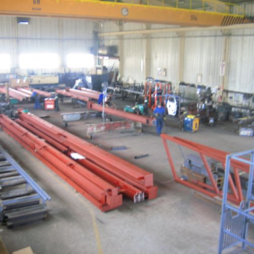 Preparación de estructuras en taller