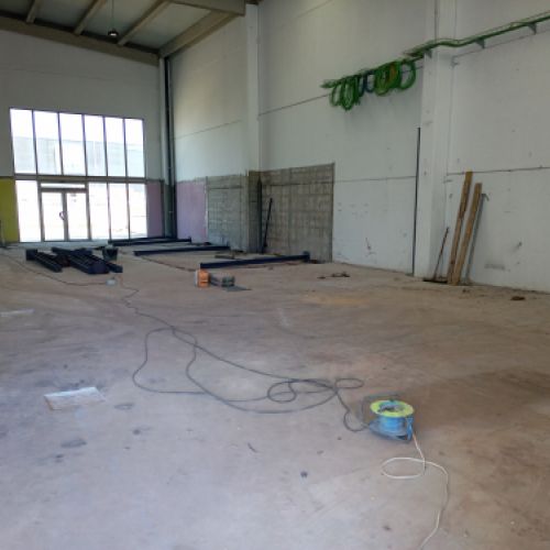 Preparación de estructuras en taller
