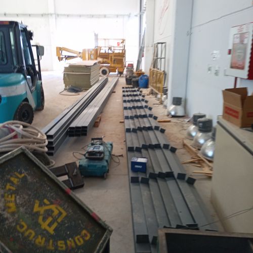 Preparación de estructuras en taller
