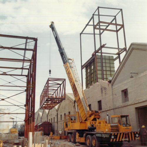 Pasarela de silo a almacén de azúcar