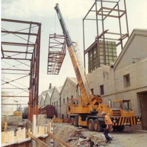 Pasarela de silo a almacén de azúcar