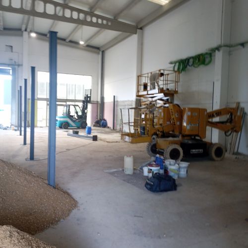 Preparación de estructuras en taller